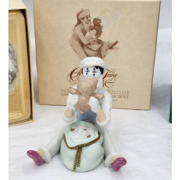 Hallmark Lot 4 Keepsake Ornaments Christmas Time Mime Jolly...